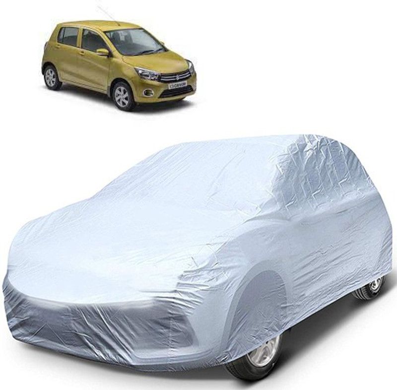 GoldRich Car Cover For Maruti Suzuki Celerio (Without Mirror Pockets)  (Silver, For 2005, 2006, 2007, 2008, 2009, 2010, 2011, 2012, 2013, 2014, 2015, 2016, 2017, 2018, 2019, NA Models)
