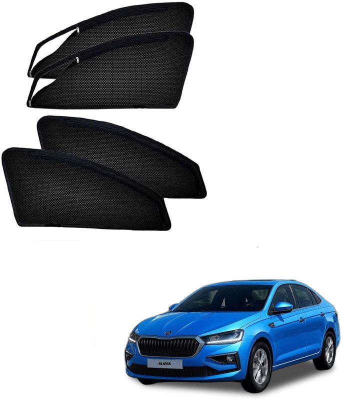 KOZDIKO Side Window Sun Shade For Skoda  (Black)