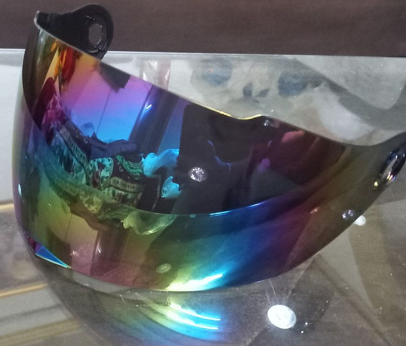 KHILNANI TRADERS Studds Professional Rainbow Visor Helmet Visor  (Mullti Color)