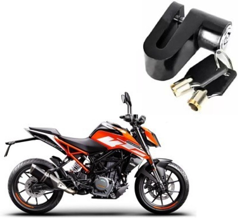 Giinix Heavy Steel Disc Break Security Lock Disc Lock For KTM DUKE 250 Disc Lock  (Black)