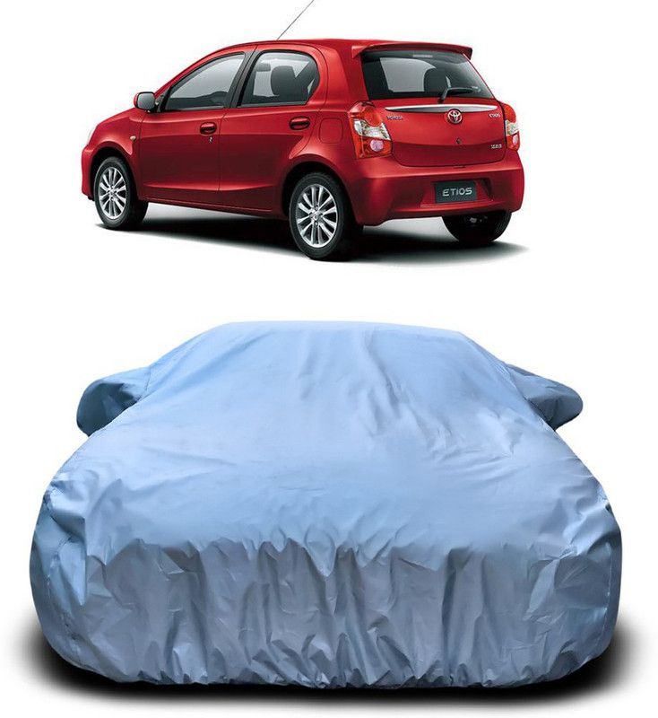 AUTOGARH Car Cover For Toyota Etios Liva (With Mirror Pockets)  (Silver)