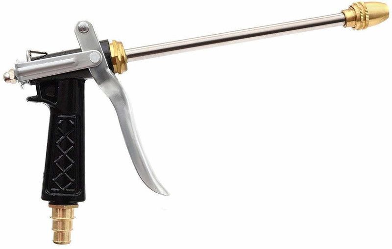 VAKRA Venture High Pressure Water Spray Gun Long Brass Nozzle Water Spray Adjustable Gun for Car/Bike/Plants - Gardening Washing Gun Pressure Washer