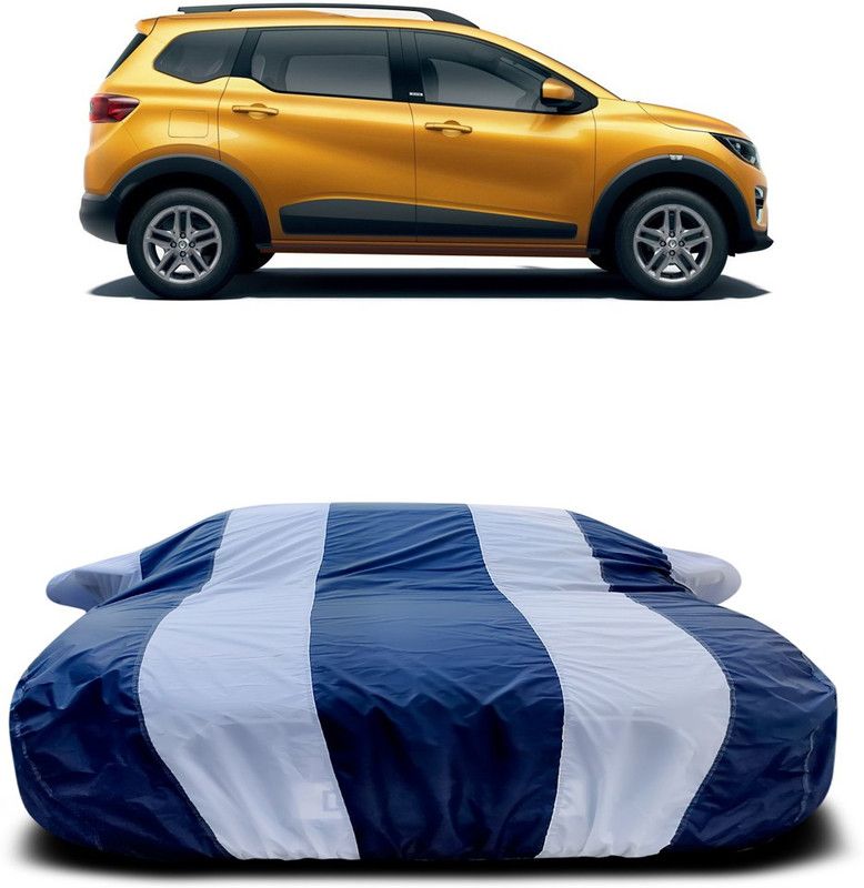 Ascension Car Cover For Renault Triber (With Mirror Pockets)  (White, Blue)
