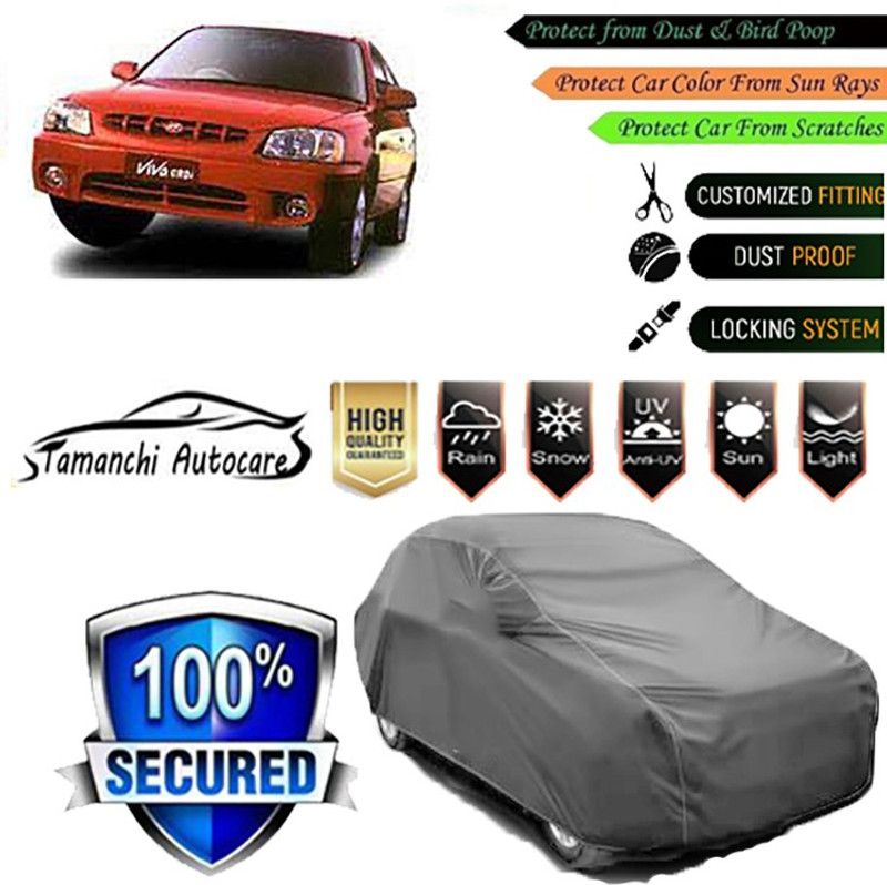 Tamanchi Autocare Car Cover For Hyundai Accent Viva  (Grey)