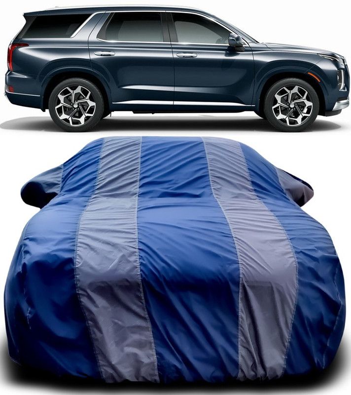 Genipap Car Cover For Hyundai Palisade (With Mirror Pockets)  (Blue, Grey)