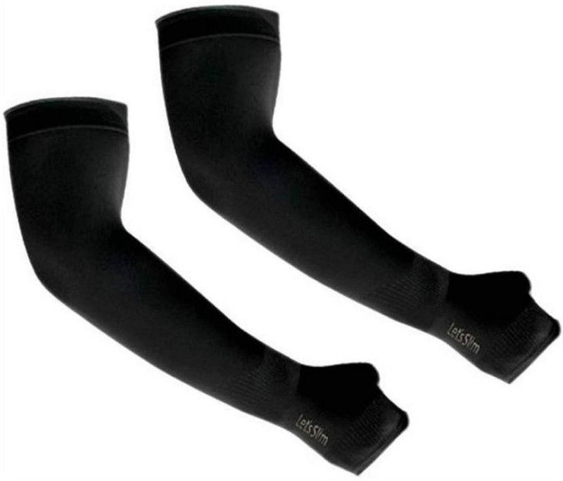 URMILA TRADERS Cotton Arm Sleeve For Men & Women  (Free, Black)