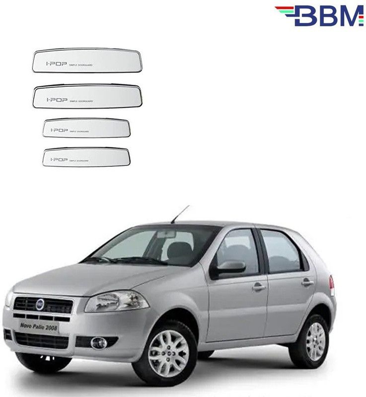 BBM Plastic Car Door Guard  (White, Pack of 4, Fiat, Palio)