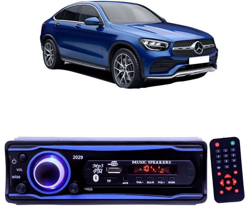 EverLand Blue 2029 USB/AUX/SD/BLUETOOTH/FM/MP3 BOOM MASTER STANDARD- E 393 Car Stereo  (Single Din)