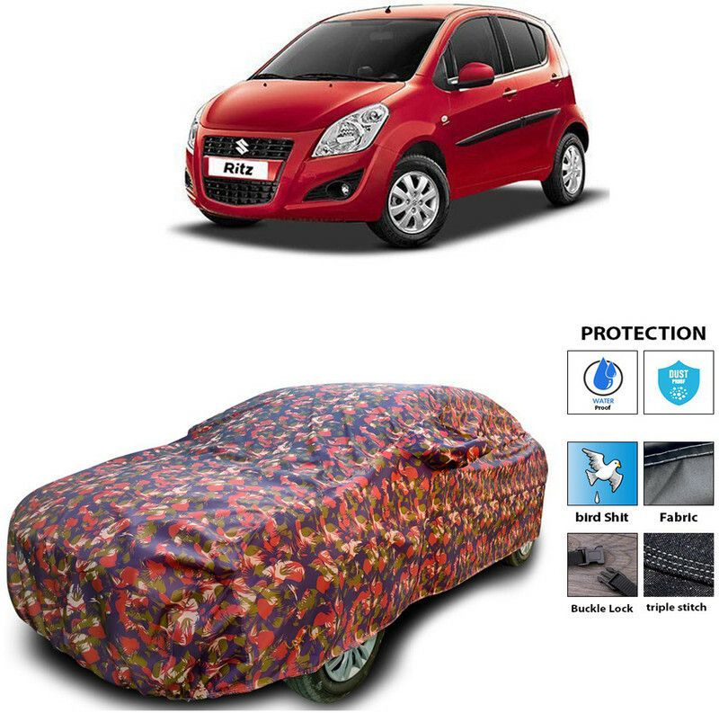 Ascension Car Cover For Maruti Suzuki Ritz (With Mirror Pockets)  (Multicolor)