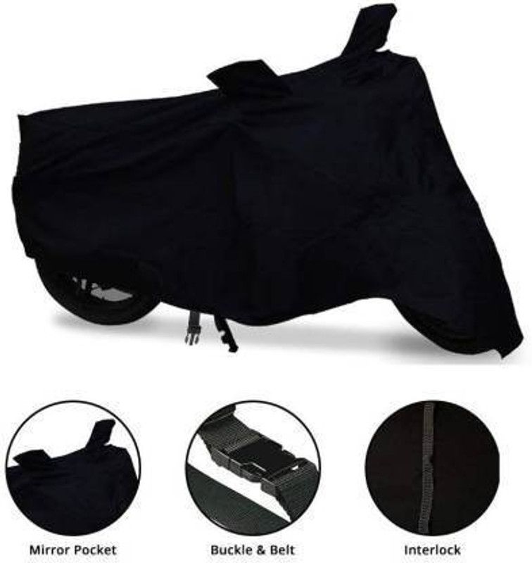 Amarud Waterproof Two Wheeler Cover for TVS  (Apache RTR 200 4V, Black)