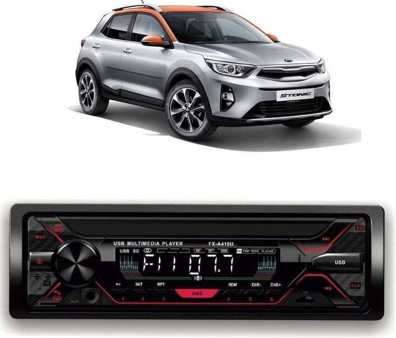 Purpleheart Car Stereo FX- A100U Car Stereo with Bluetooth, USB, SD Card , Aux P-242 Car Stereo  (Single Din)