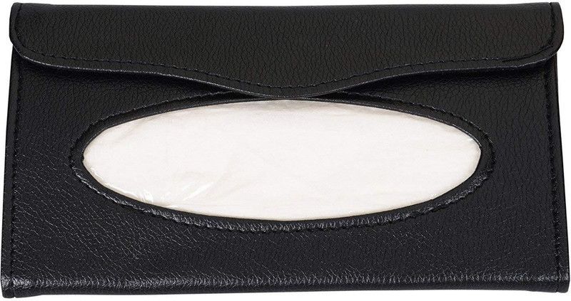 AutoRight Car Sun Visor Tissue Paper Box Case Auto Interior Decoration Accessories Holder Vehicle Tissue Dispenser  (Black)