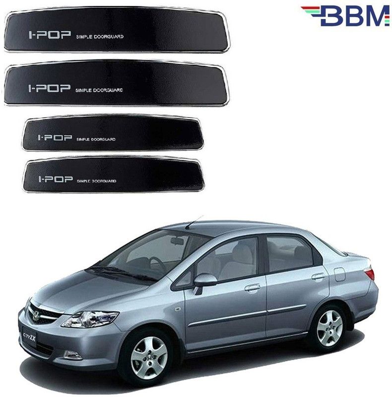 BBM Plastic Car Door Guard  (Black, Pack of 4, Honda, City)
