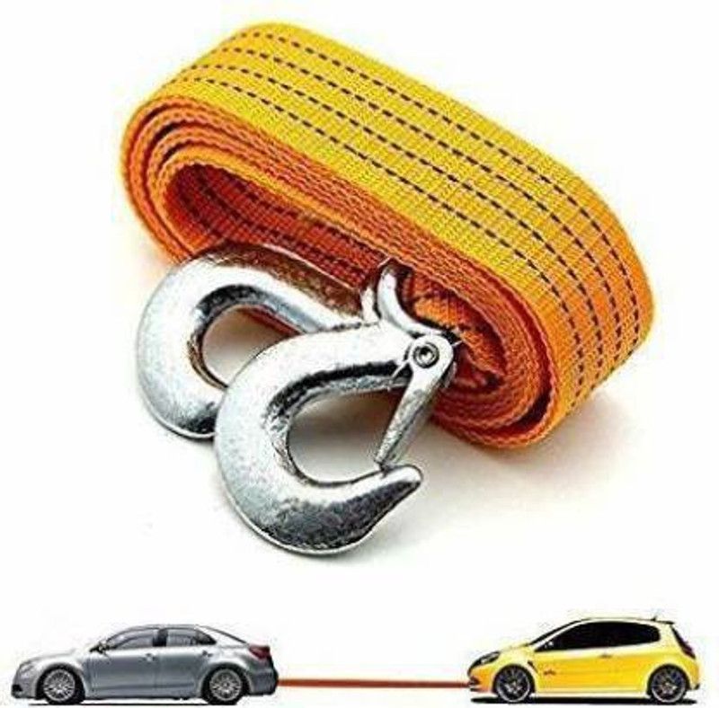 MK Mankrit 4mm Towing Cable Nylon Material (Yellow Color, 3000 kg Pull Capacity) 4 m Towing Cable  (Nylon, 3000 kg Pull Capacity)