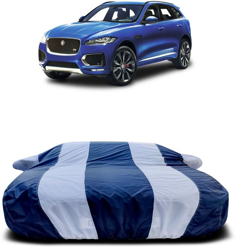 Ascension Car Cover For Jaguar F-Pace (With Mirror Pockets)  (White, Blue)