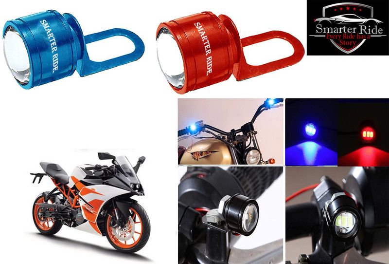 SMARTER RIDE Led Strobe Warning Brake Light for KTM RC 200 License Plate Light Motorbike LED for KTM (12 V, 4 W)  (RC 200, Pack of 2)