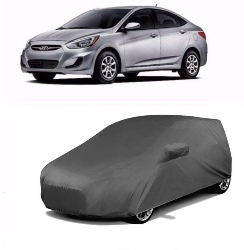 Hynak Car Cover For Hyundai Accent  (Grey)