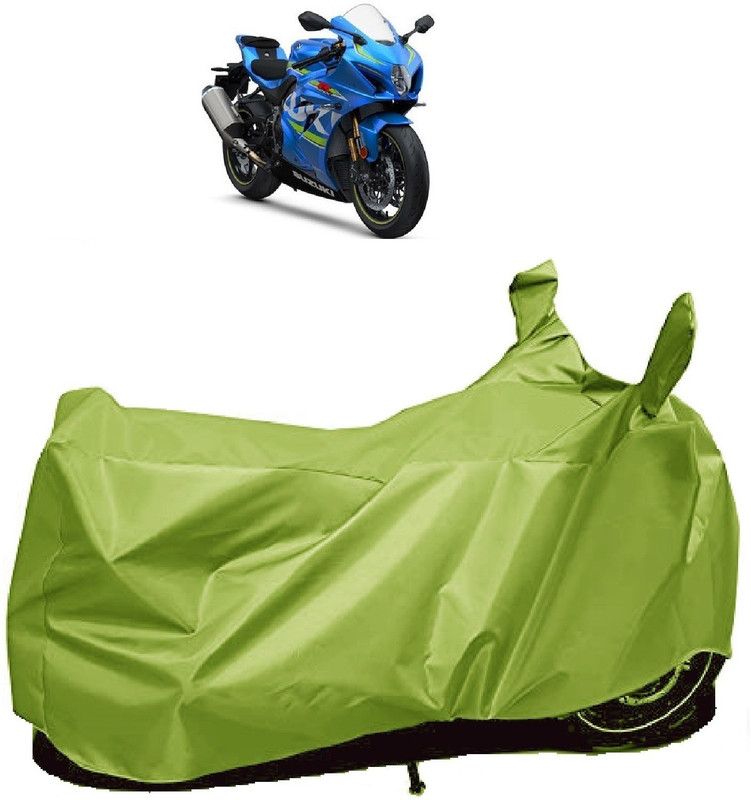 AutoFave Two Wheeler Cover for Suzuki  (GSX R1000, Green)