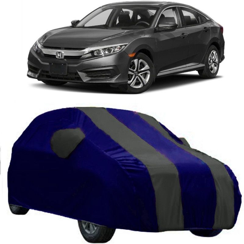AutoRock Car Cover For Honda Civic (With Mirror Pockets)  (Grey)