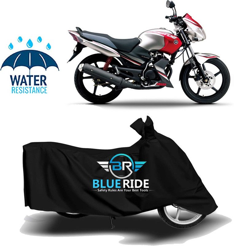 BLUERIDE Two Wheeler Cover for Yamaha  (Gladiator RS, Black)