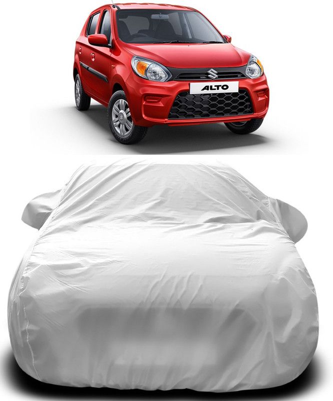 THE REAL ARV Car Cover For Maruti Suzuki Alto 800 (With Mirror Pockets)  (Silver)