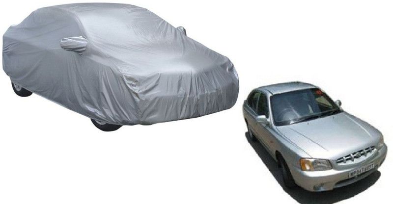 Auto Oprema Car Cover For Hyundai Accent Viva (With Mirror Pockets)  (Silver)