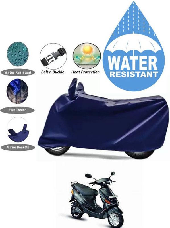 RONISH Two Wheeler Cover for Hero  (E Sprint, Blue)