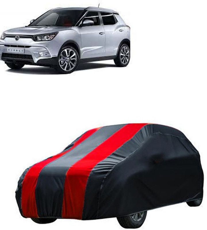 Kuchipudi Car Cover For SsangYong Tivoli (Without Mirror Pockets)  (Maroon, Black, For 2005, 2006, 2007, 2008, 2009, 2010, 2011, 2012, 2013, 2014, 2015, 2016, 2017, 2018, 2019, NA Models)
