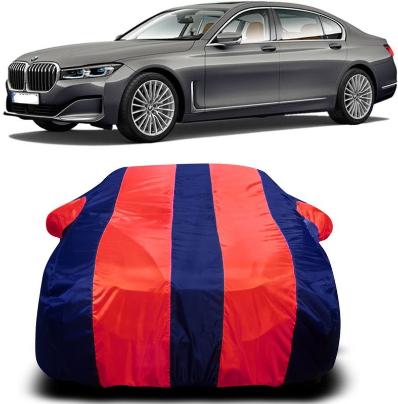 AUTOGARH Car Cover For BMW 730d (With Mirror Pockets)  (Red, Blue)