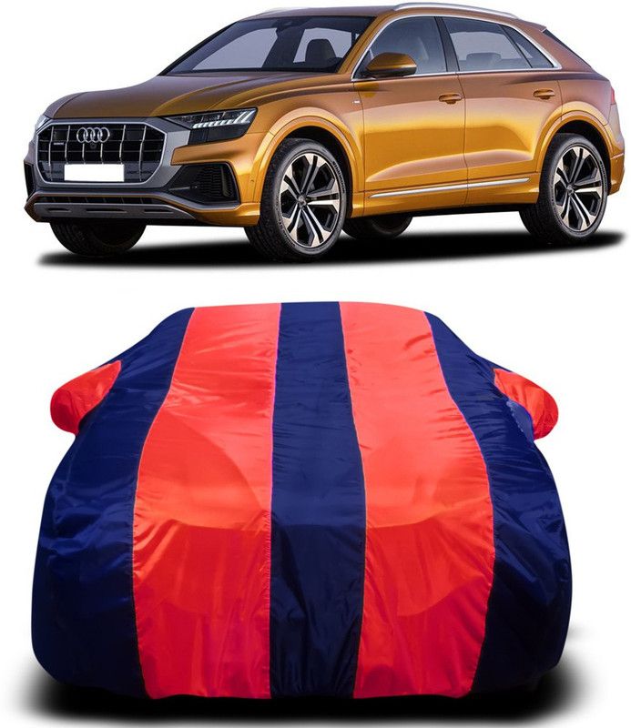 AUTOGARH Car Cover For Audi Q8 (With Mirror Pockets)  (Red, Blue)