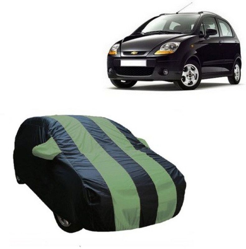 DgTrendz Car Cover For Chevrolet Spark (With Mirror Pockets)  (Multicolor, For 2006, 2007, 2008, 2009, 2010, 2011, 2012, 2013, 2014, 2015, 2016, 2017, 2018, 2019 Models)