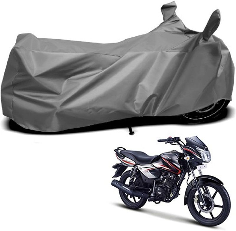Gavya Waterproof Two Wheeler Cover for TVS  (Phoenix 125, Grey)