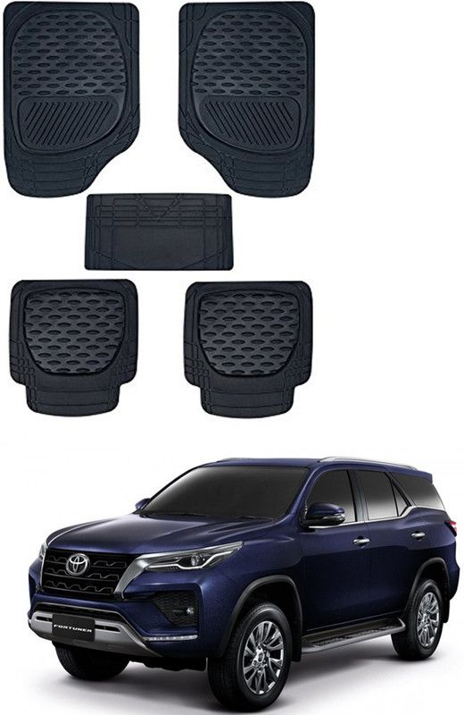 RONISH PVC Standard Mat For Toyota New Fortuner  (Black)