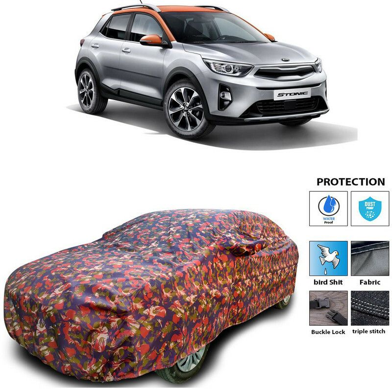 Ascension Car Cover For Kia Stonic (With Mirror Pockets)  (Multicolor)