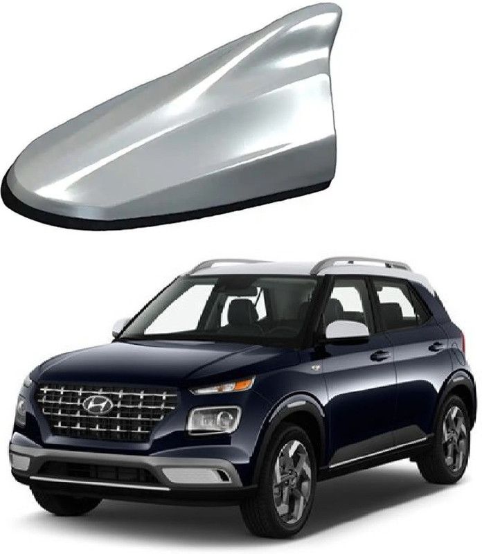 PSG Silver Car Shark Fin Signal (AM/FM) Receiver Antenna for Venue All Cars Venue Satellite Vehicle Antenna