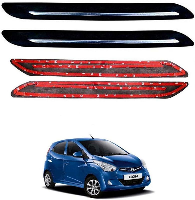 Oshotto Rubber Car Bumper Guard  (Black, Pack of 4, Hyundai, Eon)