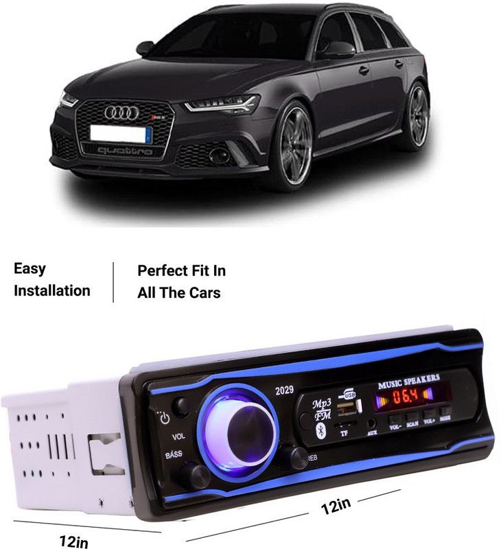 EverLand Blue Stereo-999 BLUETOOTH/USB/SD/AUX/FM/MP3 (BLUE & Black)-0-27 Car Stereo  (Single Din)