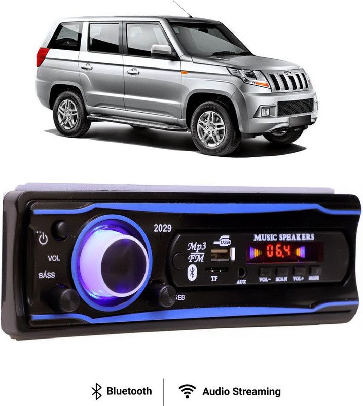 Purpleheart Blue Stereo-999 BLUETOOTH/USB/SD/AUX/FM/MP3 (BLUE & Black)P-282 Car Stereo  (Single Din)