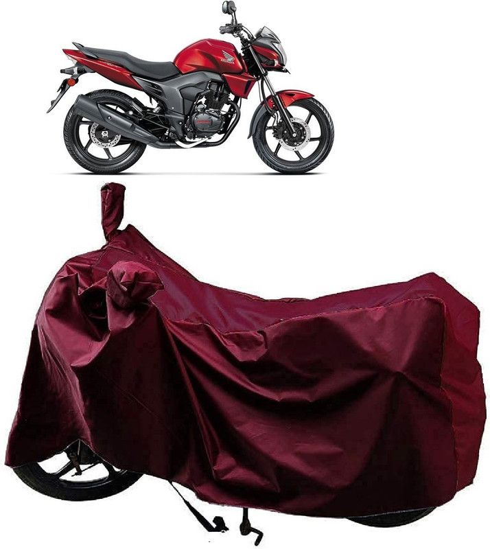 Autoprime Two Wheeler Cover for Honda  (CB Trigger, Maroon)