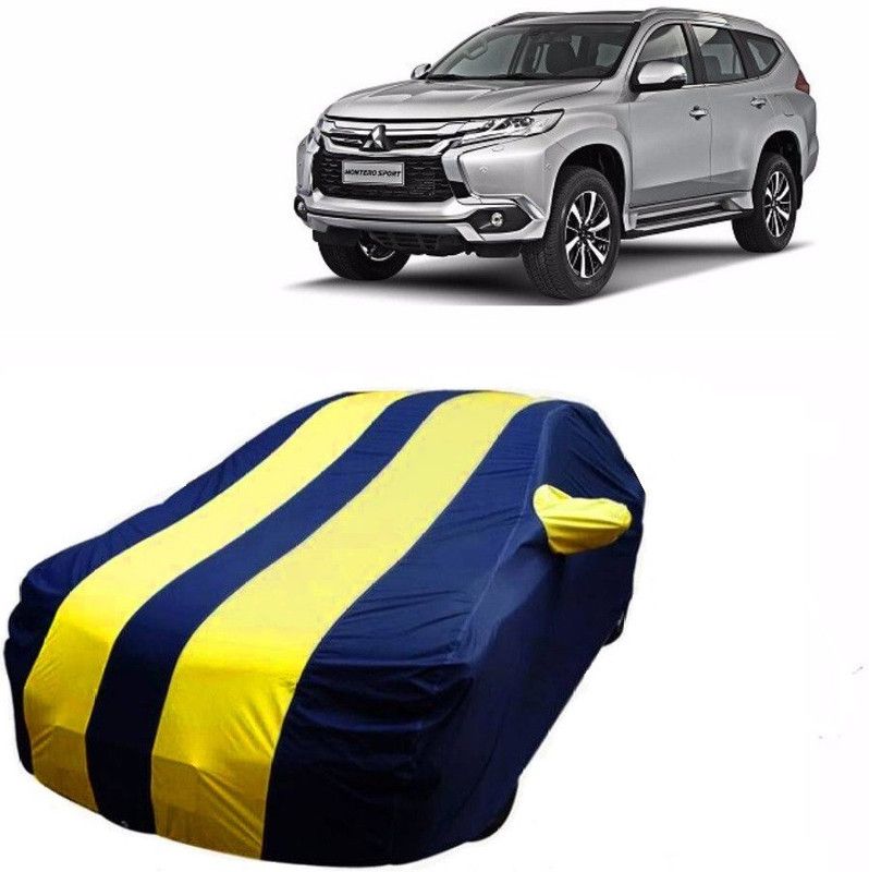 CoNNexXxionS Car Cover For Mitsubishi Montero (With Mirror Pockets)  (Blue, Yellow)