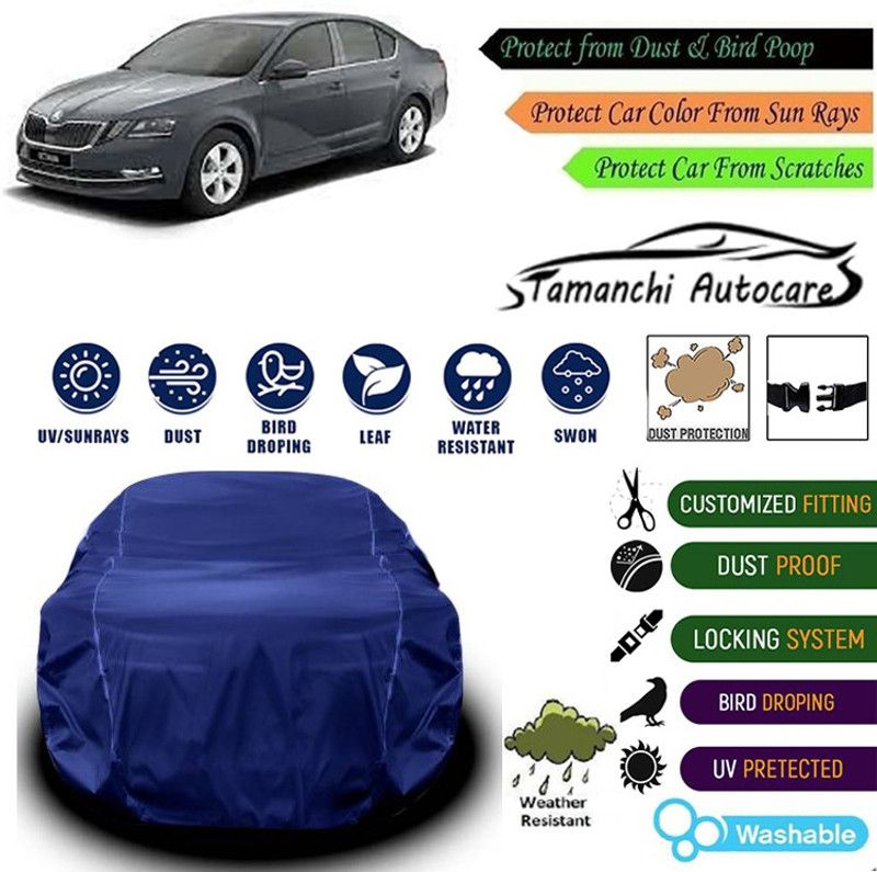 Tamanchi Autocare Car Cover For Skoda Universal For Car  (Blue)