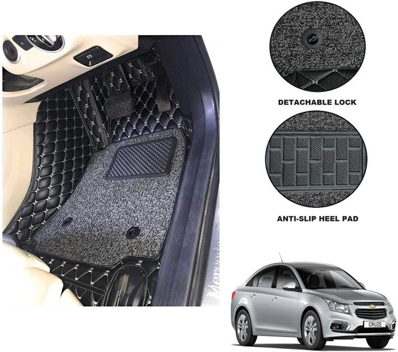 Auto Hub Leatherite 7D Mat For Chevrolet Cruze  (Black)