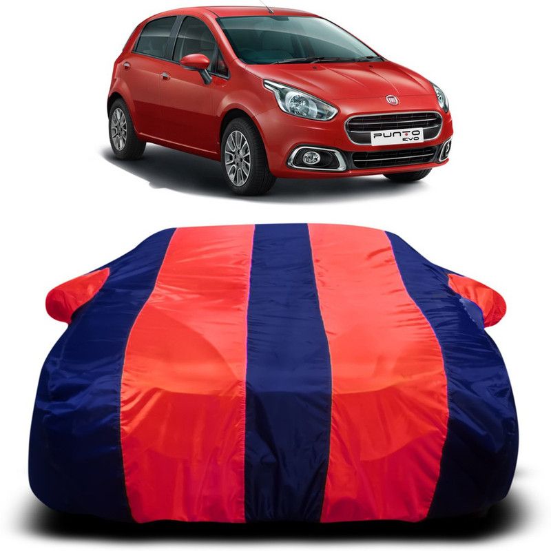 Genipap Car Cover For Fiat Punto Evo (With Mirror Pockets)  (Red, Blue)