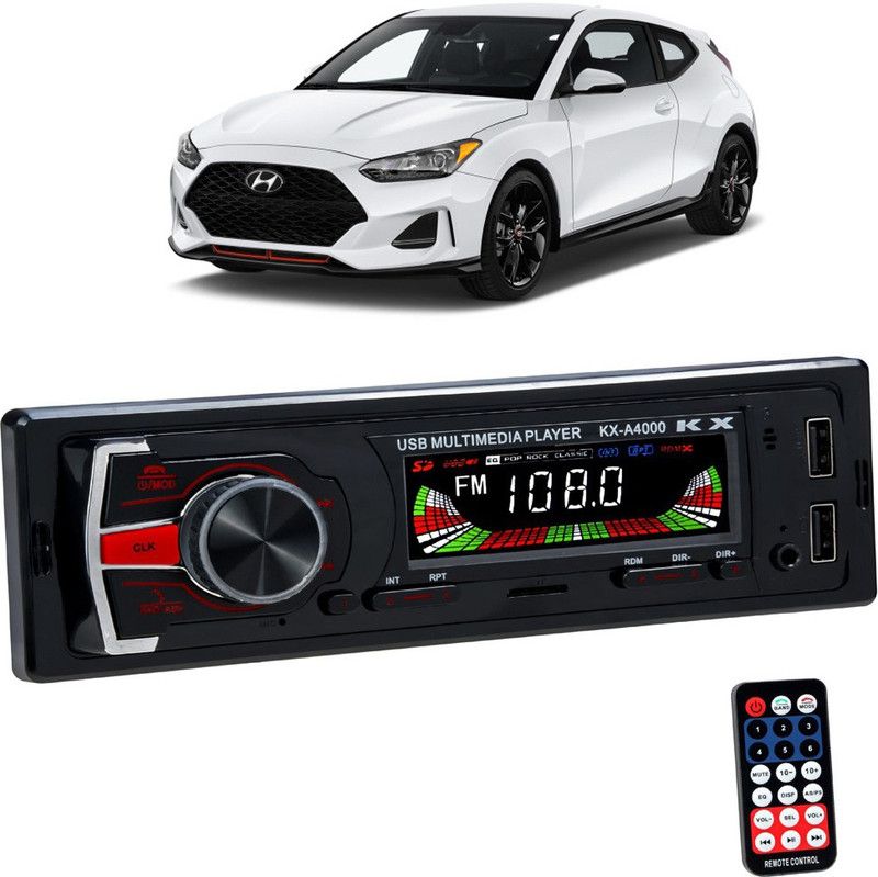 JBRIDERZ KX-A4000 with AUX/Bluetooth/USB/ MP3 B 205 Car Stereo  (Single Din)