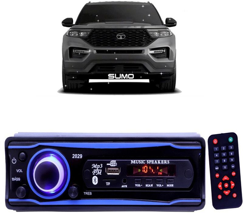 JBRIDERZ Blue 2029 USB/AUX/SD/BLUETOOTH/FM/MP3 BOOM MASTER STANDARD- G 534 Car Stereo  (Single Din)