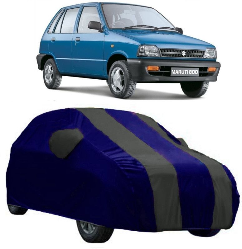 AutoKick Car Cover For Maruti Suzuki 800 (With Mirror Pockets)  (Grey)