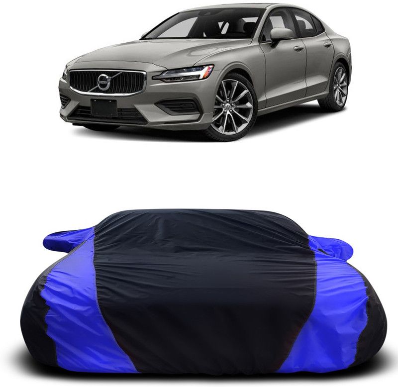 Ascension Car Cover For Volvo V40 (With Mirror Pockets)  (Black, Blue)
