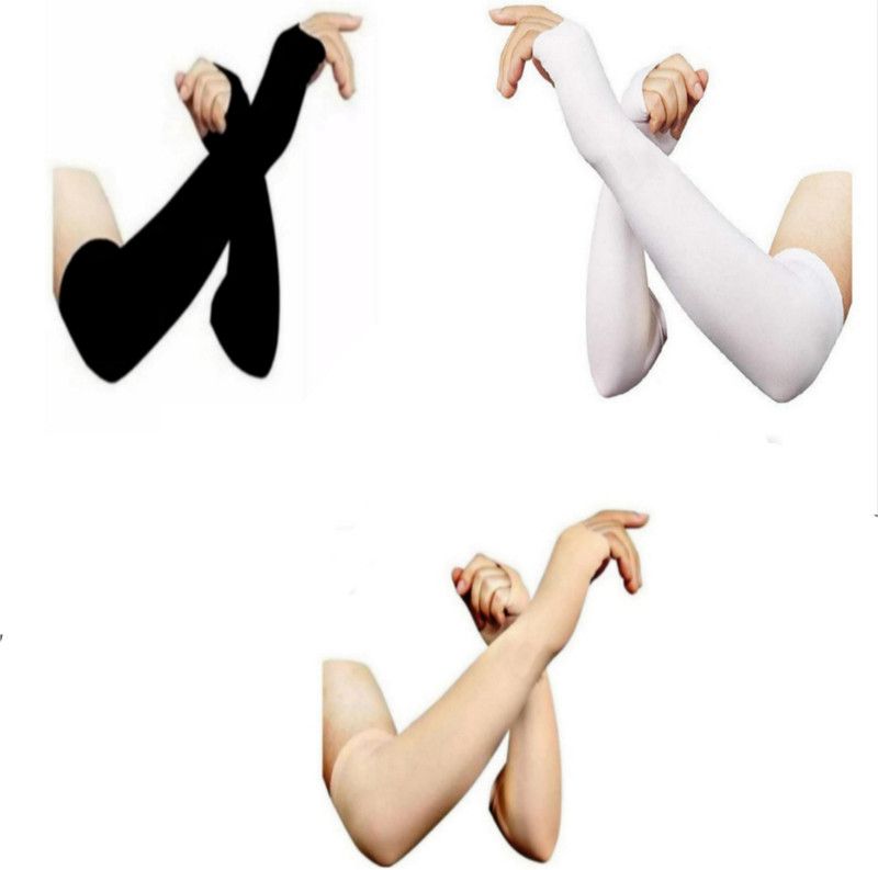 Shambhavi Cotton Arm Sleeve For Men & Women  (Free, Multicolor)