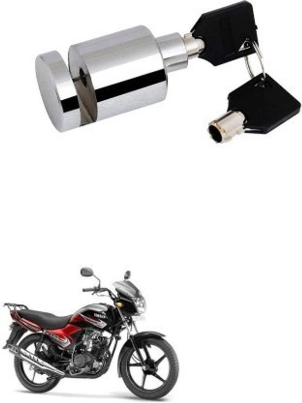 AS TRADERS Heavy Duty Disc Brake Lock Stainless Steel 7mm Pin for Yamaha YBR 110 Heavy Duty Disc Brake Lock Stainless Steel 7mm Pin for Yamaha YBR 110 Disc Lock  (Silver)