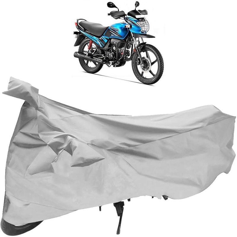 Purpleheart Two Wheeler Cover for Hero  (Passion Pro TR, Silver)